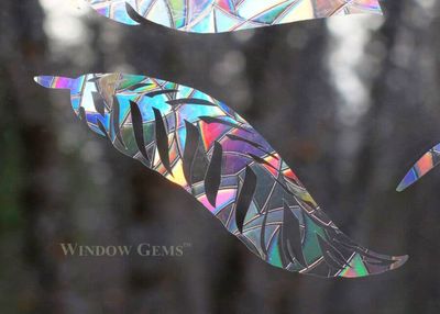 Feather Suncatcher Window Clings