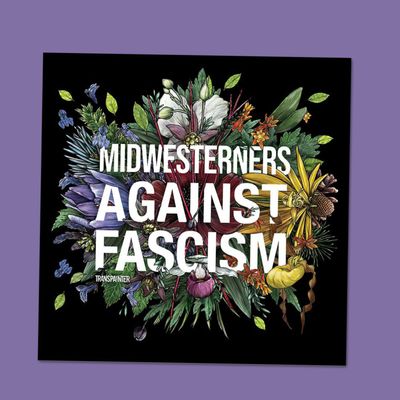 Midwesterners Against Fascism Sticker