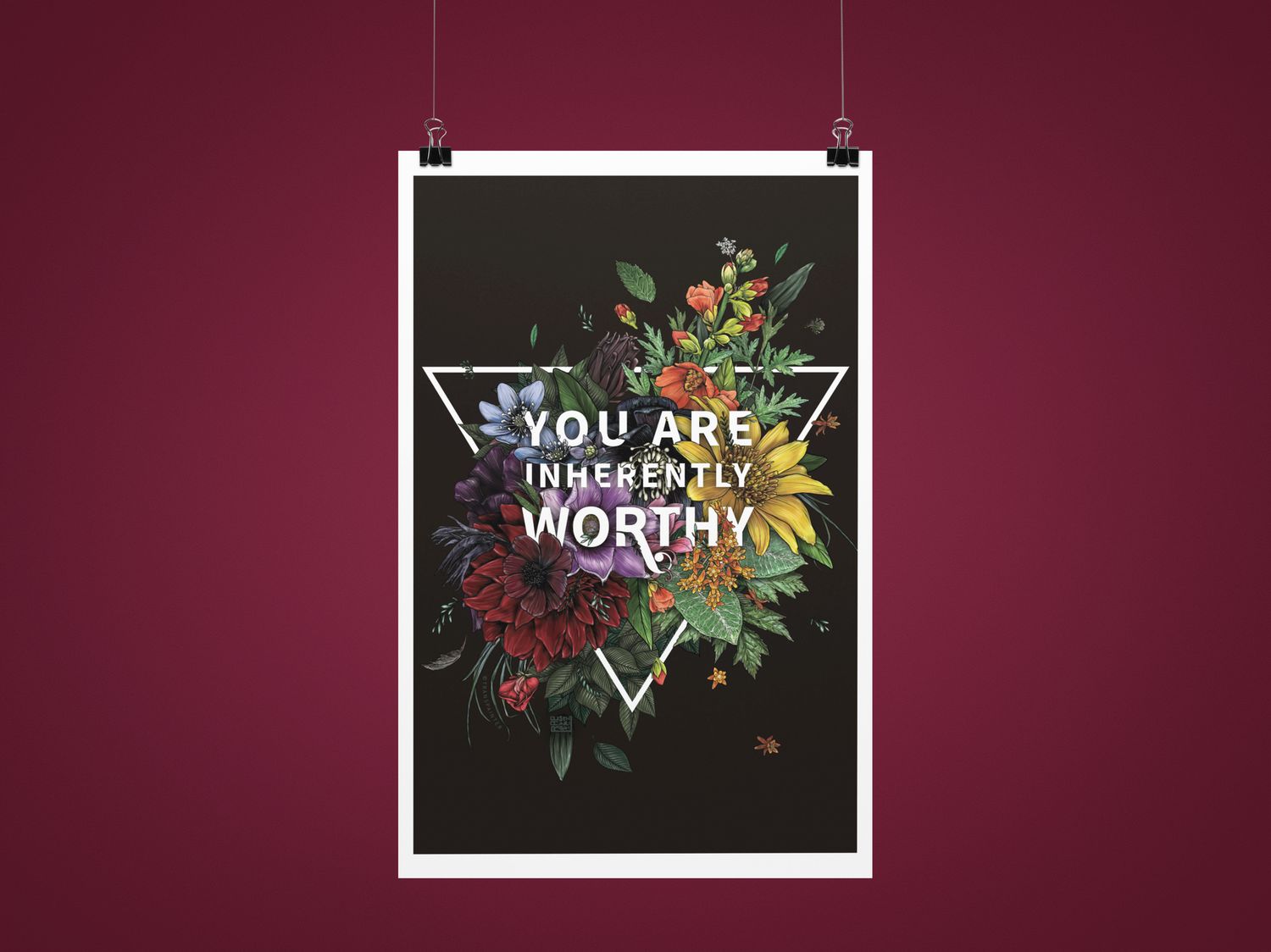You Are Inherently Worthy Poster
