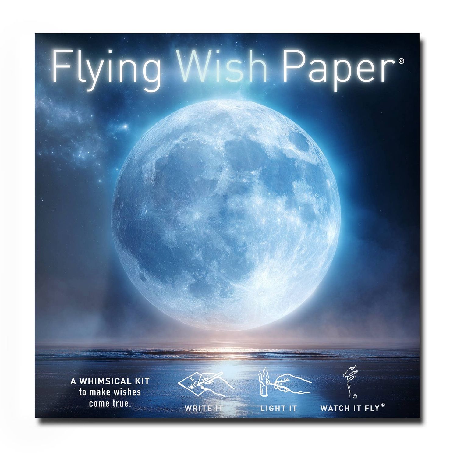 Blue Moon Flying Wish Paper