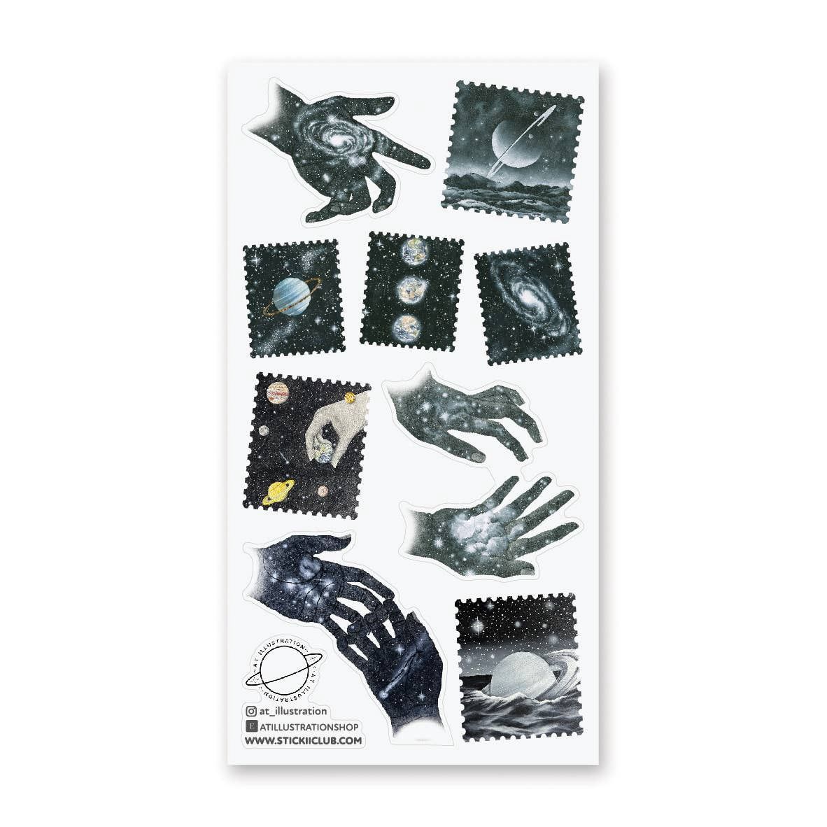 The Universe in Your Hands Sticker Sheet