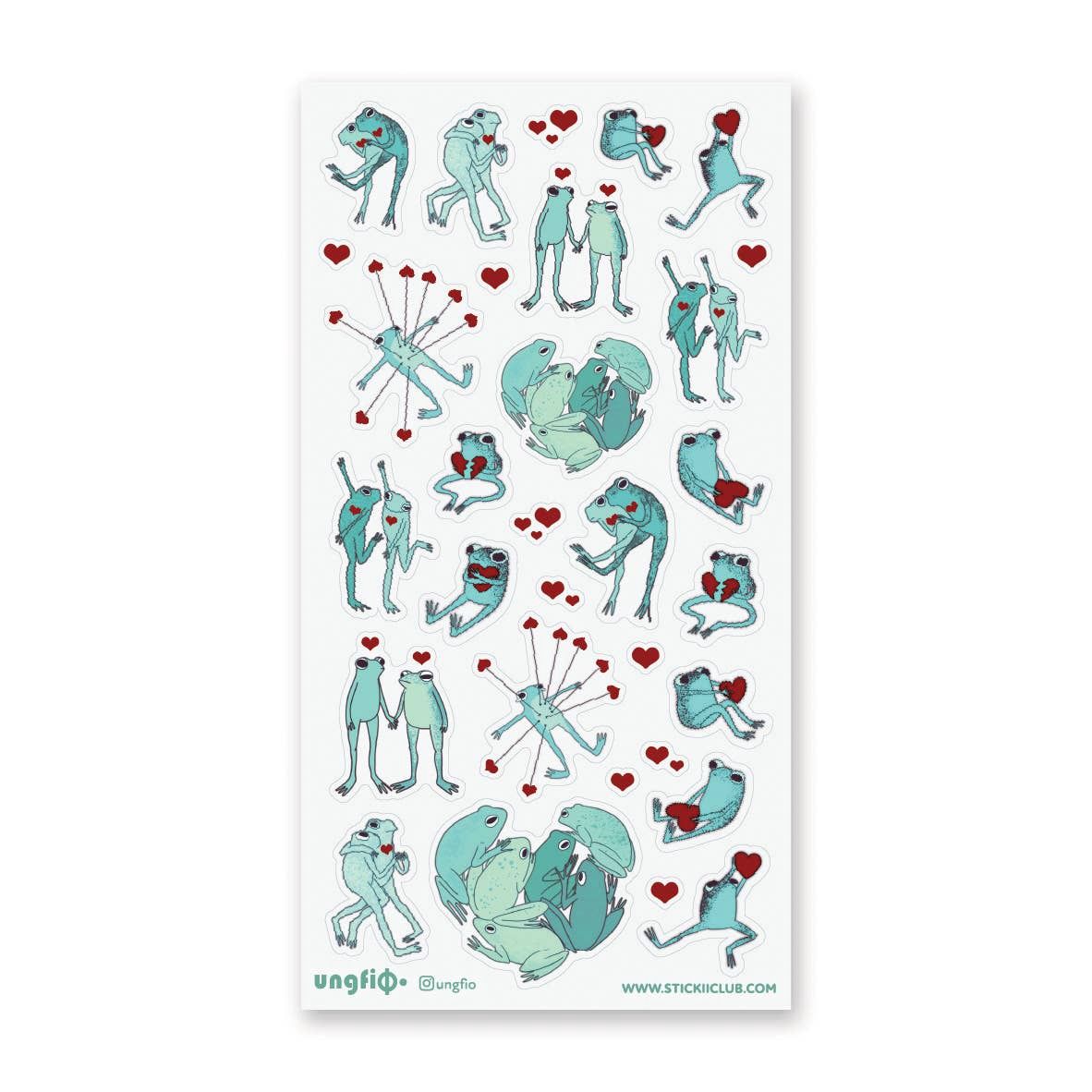 Toadally in Love Sticker Sheet