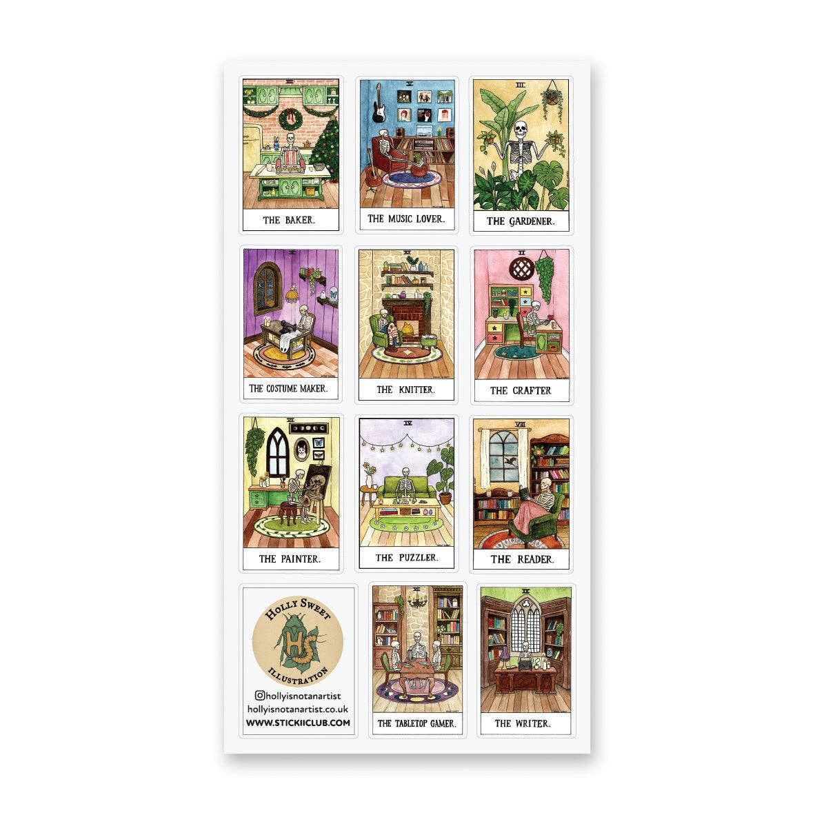 The Hobby Deck Sticker Sheet