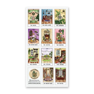 The Hobby Deck Sticker Sheet