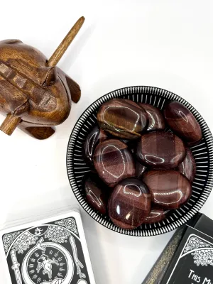Red Tiger Eye Palm Stone