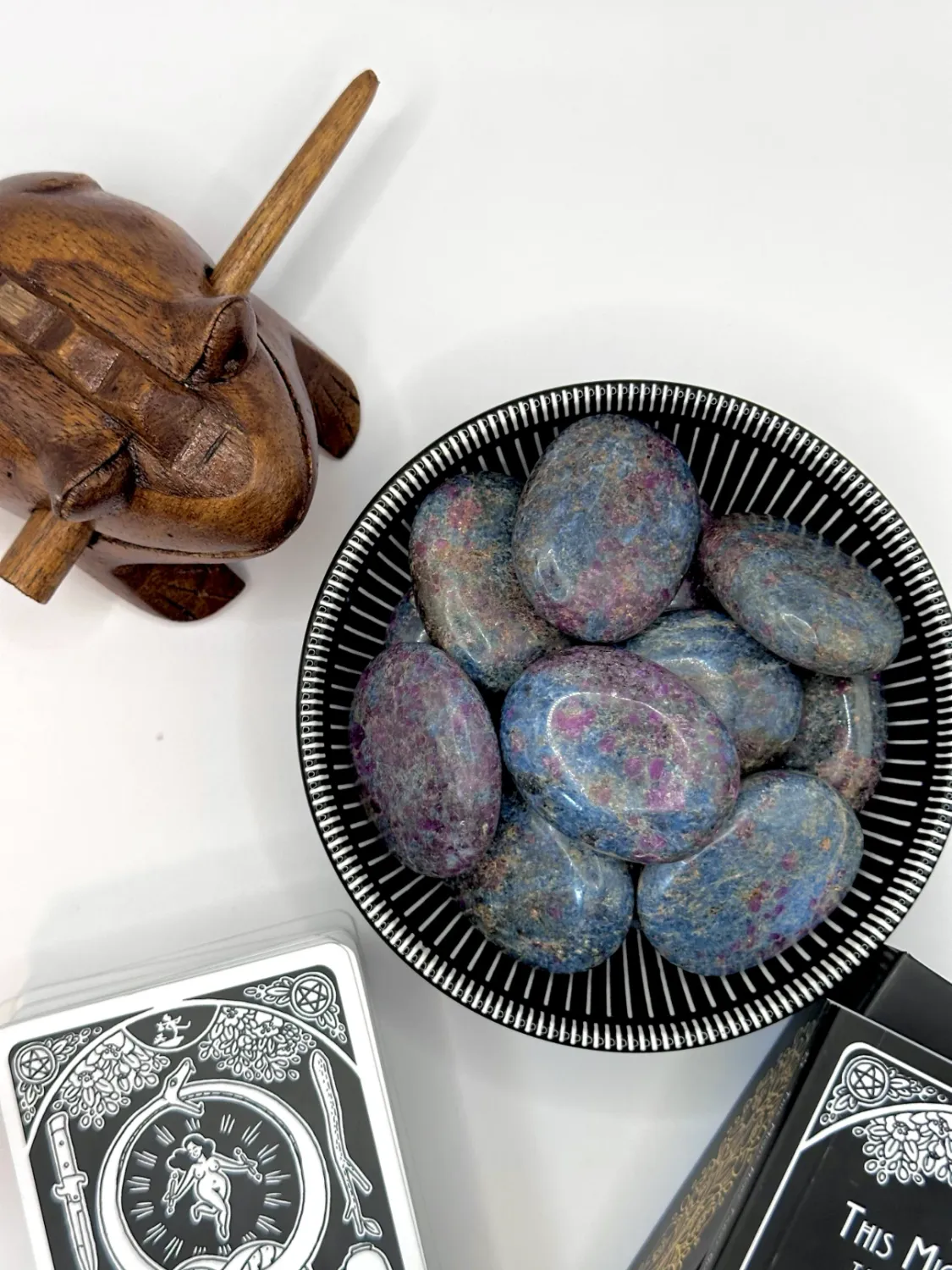 Ruby Kyanite Palm Stone