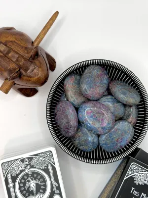 Ruby Kyanite Palm Stone