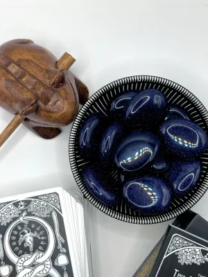 Blue Goldstone Palm Stone