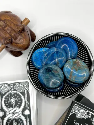 Blue Apatite Palm Stone