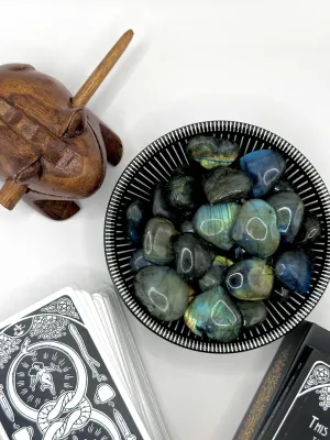 Labradorite Heart