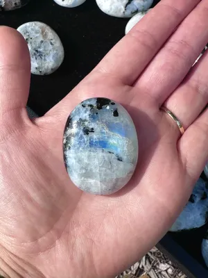 Rainbow Moonstone Palm Stone