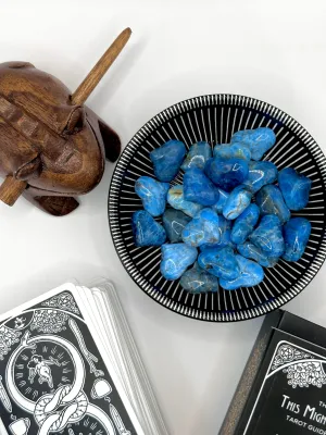 Blue Apatite Heart