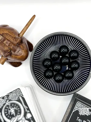 Black Obsidian Sphere