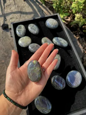 Purple Labradorite Palm Stone