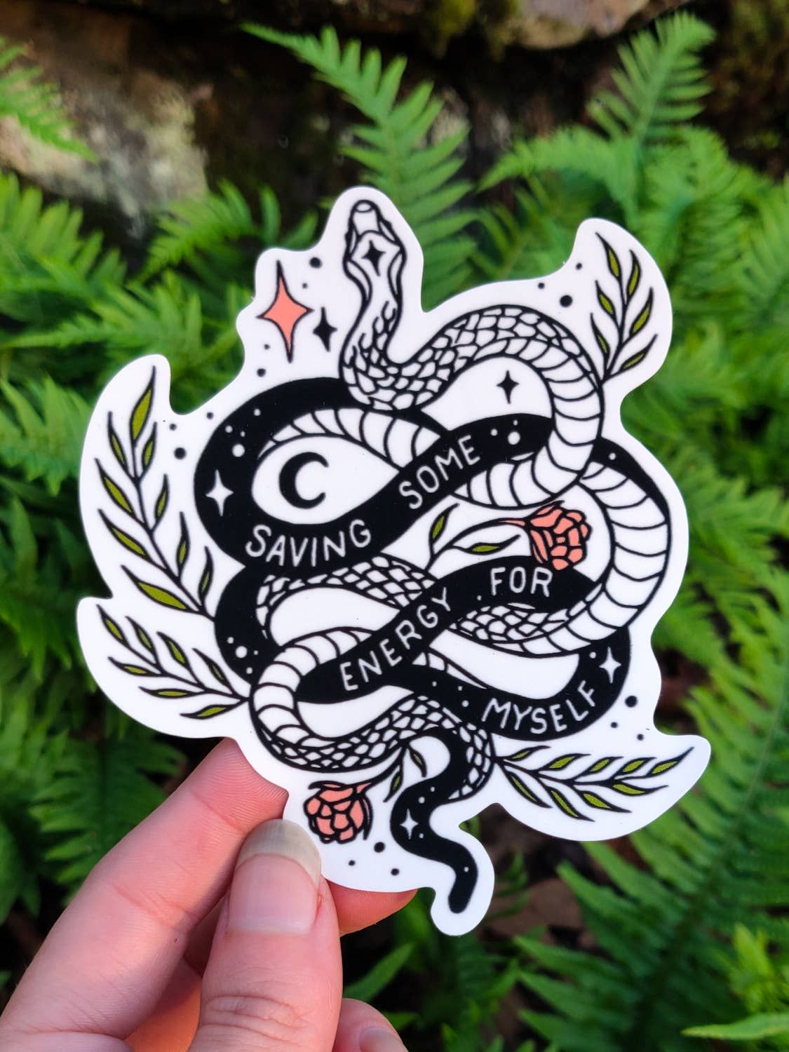 Saving Some Energy For Myself Vinyl Sticker