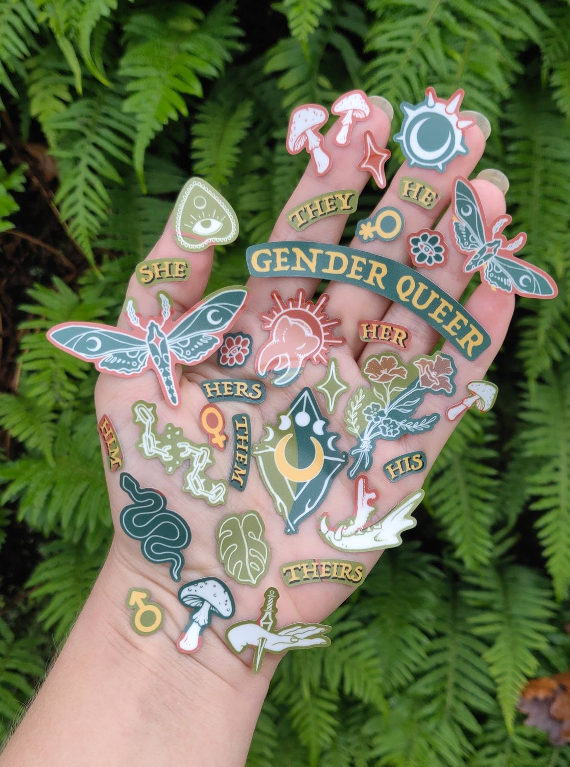 Gender Queer Sticker Sheet Art