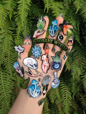 Forest Witch Sticker Sheet