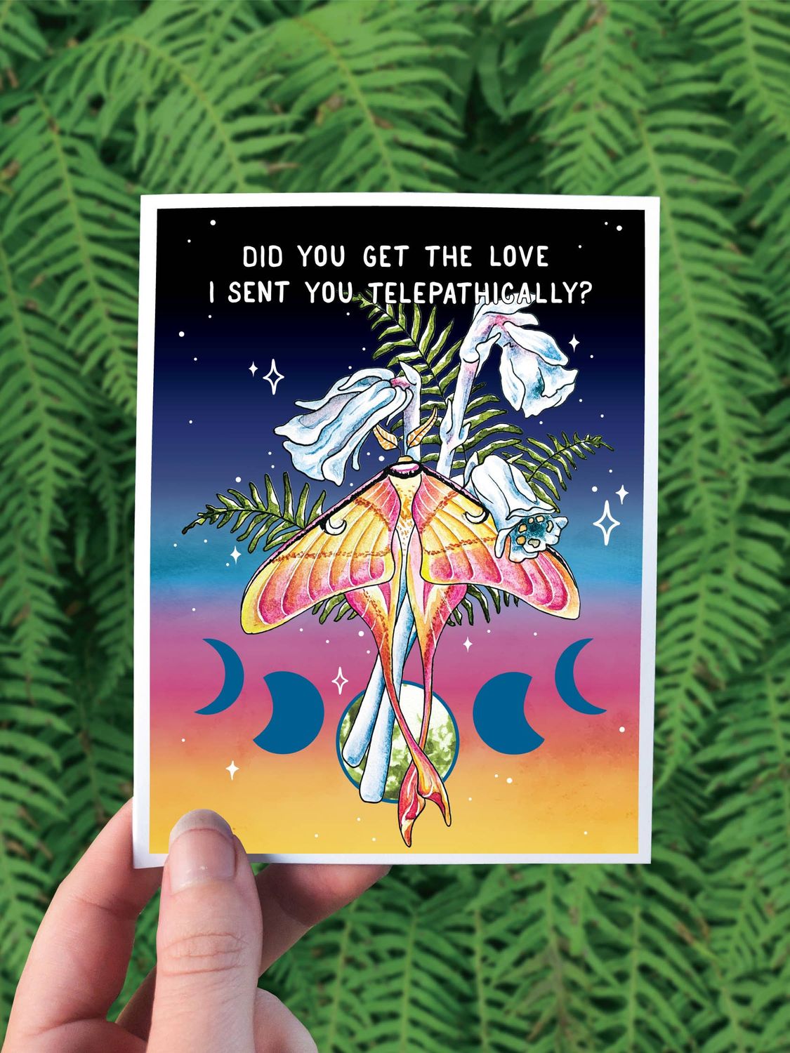 Telepathic Love Greeting Card