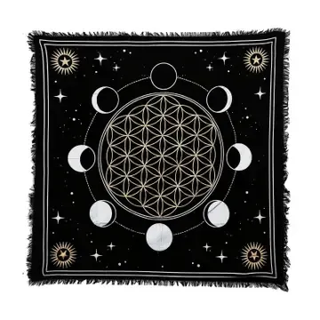 Moon Phase Gold Altar Cloth