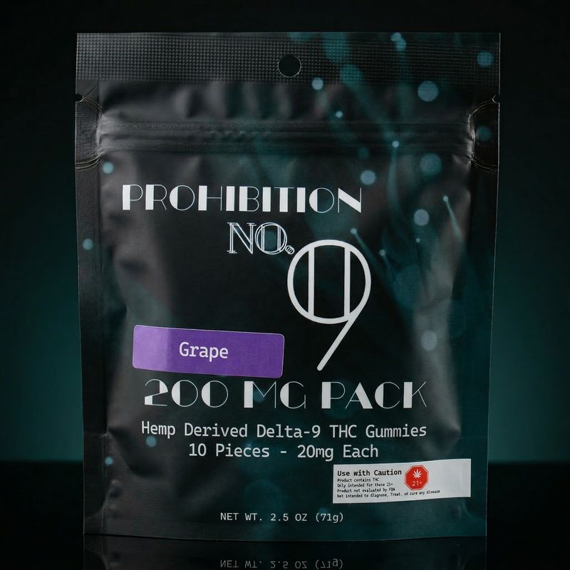 Delta 9 THC - Gummies - Grape 200mg