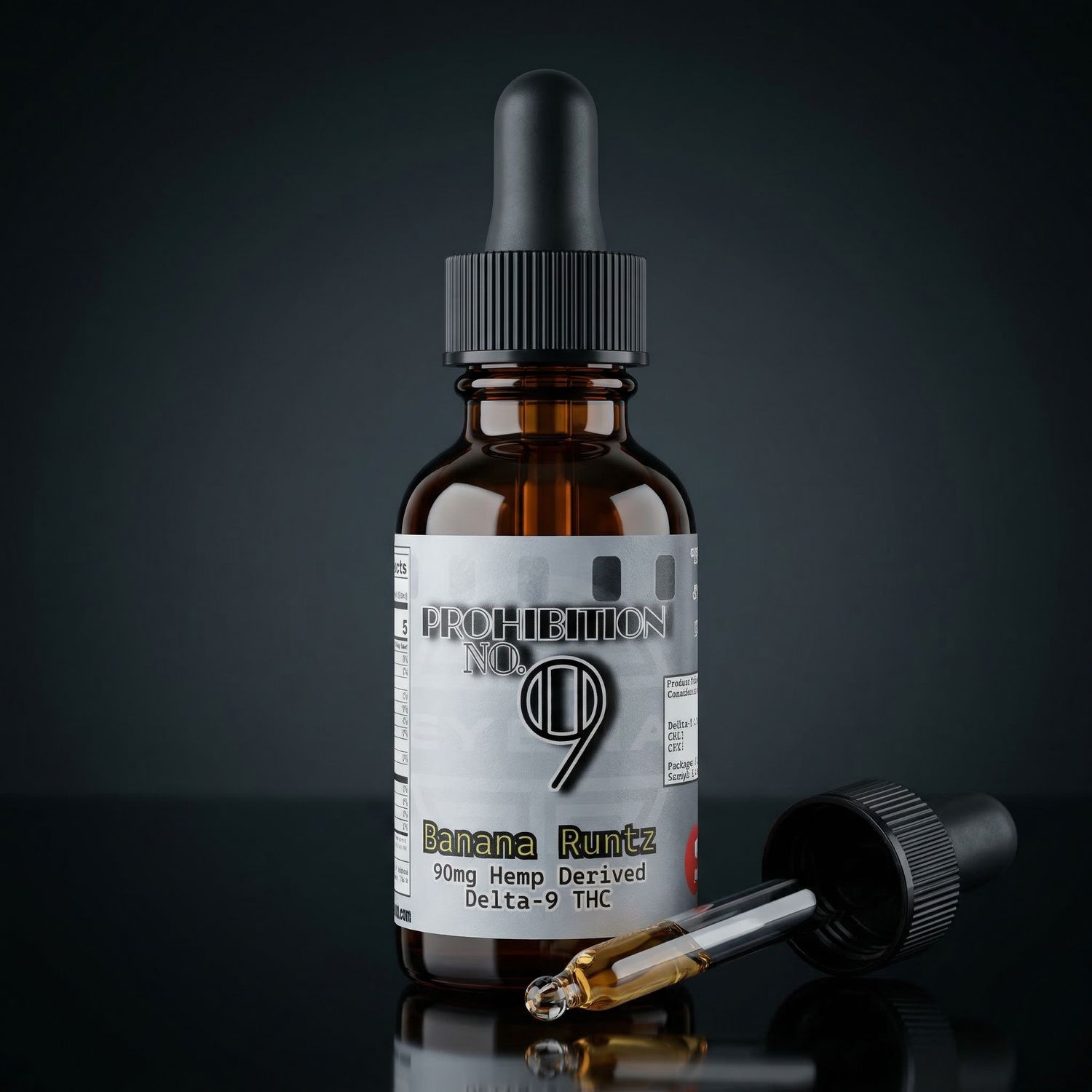 Delta 9 THC - Tincture - Banana Runtz 90mg