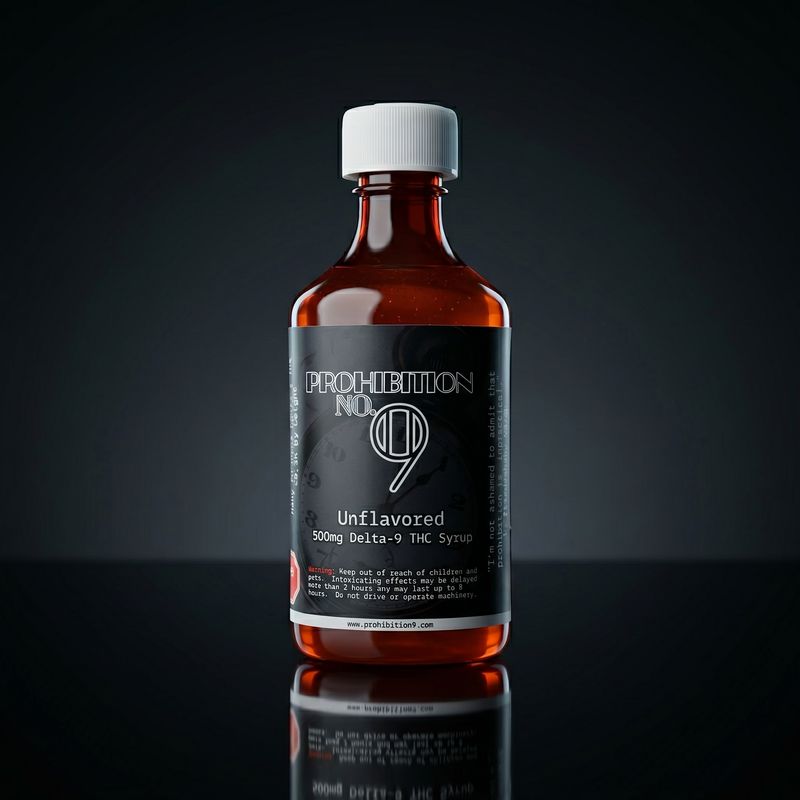 Delta 9 THC - Syrup - Unflavored 500mg 