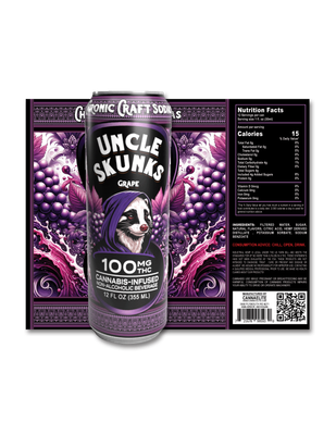 Delta 9 THC - Beverage - Uncle Skunk - Grape 100mg