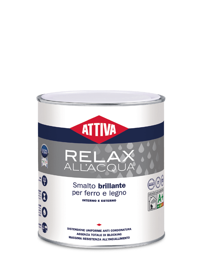 BOERO ATTIVA RELAX Smalto acrilico BRILLANTE all’acqua eco-friendly