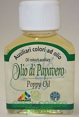 FERRARIO Olio di PAPAVERO ausiliario per diluizione colore FERRARIO Olio di PAPAVERO ausiliario per diluizione colore