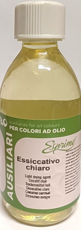 ESSICCATIVO chiaro essiccante  ausiliari per colori ad olio 125 ML