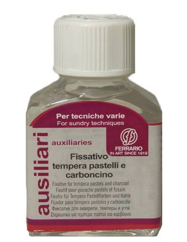 FERRARIO fissativo per tempera pastello e carboncino 75 Ml