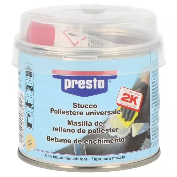 DUPLI COLOR linea PRESTO STUCCO POLIESETERE UNIVERSALE bicomponente