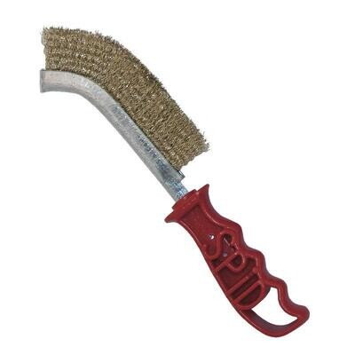 Spazzola spid con setole in acciaio ottonato