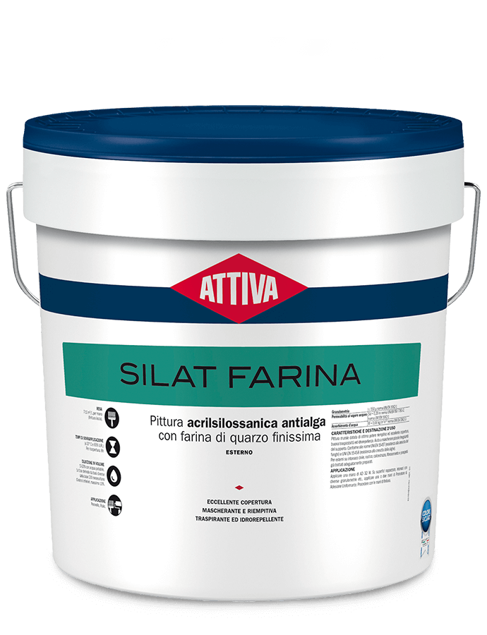 BOERO ATTIVA SILAT FARINA pittura acril silossanica  antialga con farina di quarzo
