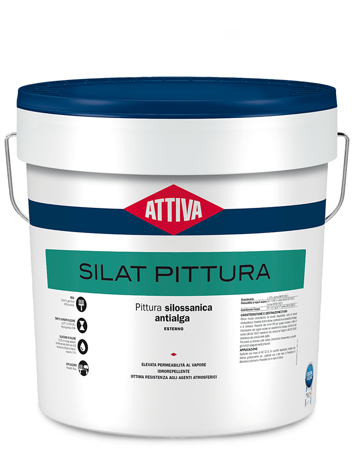 BOERO ATTIVA SILAT PITTURA pittura silossanica pura  antialga ad alta traspirabilità
