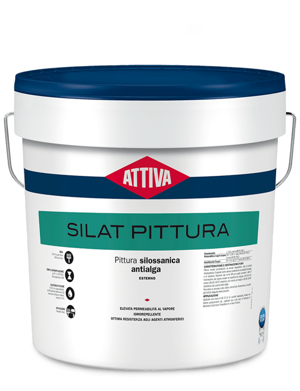 BOERO ATTIVA SILAT PITTURA pittura silossanica pura  antialga ad alta traspirabilità