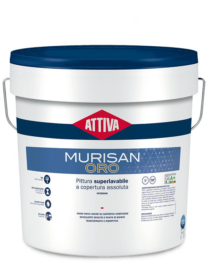 BOERO ATTIVA MURISAN ORO Pittura superlavabile a copertura assoluta