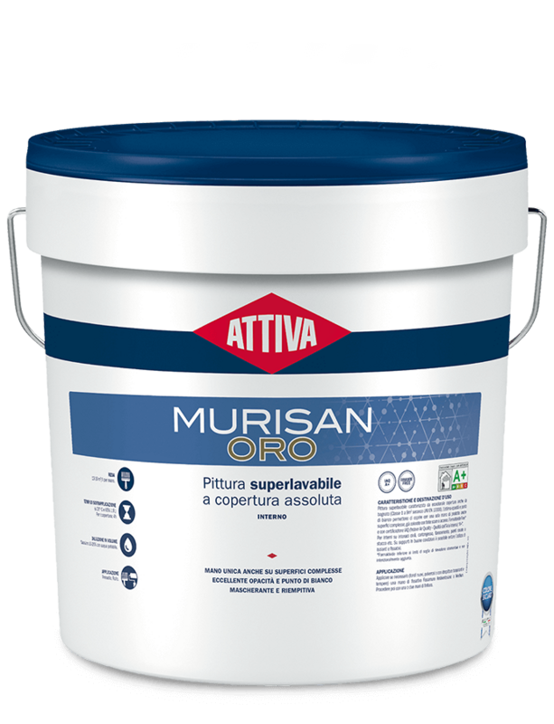 BOERO ATTIVA MURISAN ORO Pittura superlavabile a copertura assoluta