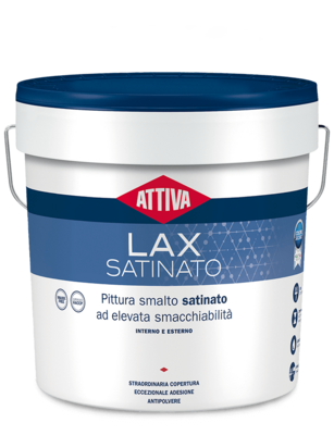 BOERO ATTIVA LAX SATINATO pittura smalto satinato ad elevata smacchiabilità  prodotto certificato