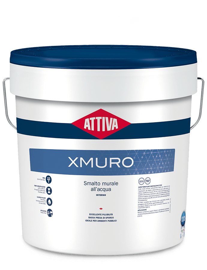 BOERO ATTIVA X MURO OPACO Smalto murale  all’acqua. Prodotto certificato