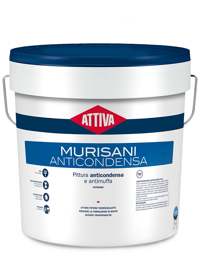 BOERO ATTIVA MURISANI ANTICONDENSA
Pittura termica ad effetto ANTICONDENSA e antimuffa