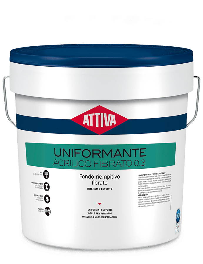 BOERO ATTIVA UNIFORMANTE ACRILICO FIBRATO Fondo riempitivo fibrato a base di resine acriliche