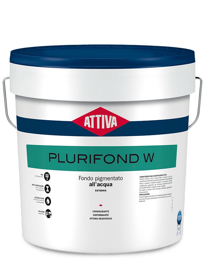 BOERO ATTIVA PLURIFOND W Fondo pigmentato ALL’ACQUA base di resine acriliche in emulsione e quarzi