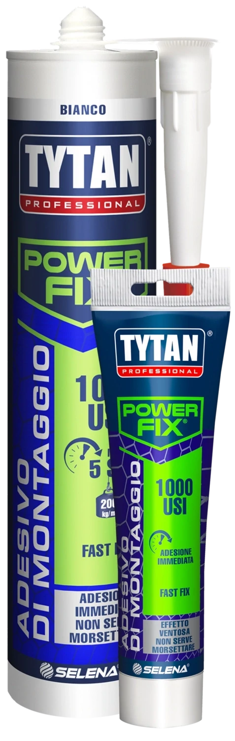 TYTAN 1000 USI - POWER FIX adesivo di montaggio a presa immediata con effetto ventosa