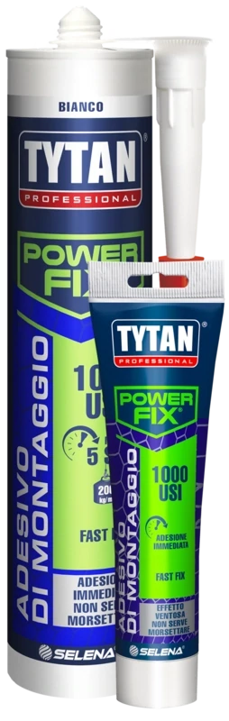 TYTAN 1000 USI - POWER FIX adesivo di montaggio a presa immediata con effetto ventosa