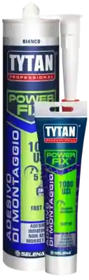 TYTAN 1000 USI - POWER FIX adesivo di montaggio a presa immediata con effetto ventosa
