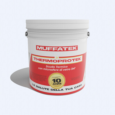 MUFFATEK THERMOPROTEK  Scudo Termico antimuffa con microsfere di vetro cave.
