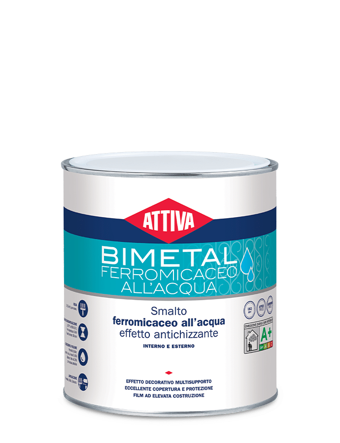 BOERO ATTIVA BIMETAL  smalto anticorrosivo ferromicaeo ad ACQUA ad effetto antichizzante