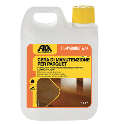 FILA PARQUET WAX cera per PULIZIA e manutenzione parquet e laminati plastici FILA PARQUET WAX cera per PULIZIA e manutenzione parquet e laminati plastici