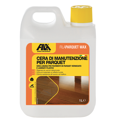 FILA PARQUET WAX cera per  PULIZIA e manutenzione parquet e laminati plastici